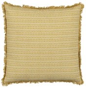 Cuscino Cotone Beige Senape 50 x 50 cm