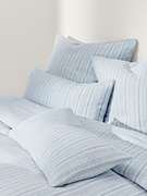 Copripiumino in lino lavato a righe Telma