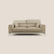 Blade Divano moderno con poggiatesta reclinabili in Ecopelle T04 beige