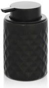 Dispenser sapone nero da appoggio in ceramica Cristal