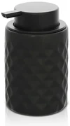 Dispenser sapone nero da appoggio in ceramica Cristal