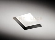 Filiatra faretto ad incasso 1 luce quadrato con vetro nero gx53