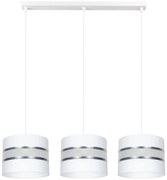 Lampadario a sospensione con filo CORAL 3xE27/60W/230V bianco