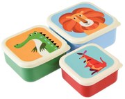 Set di 3 scatole per snack Creatures Colourful Creatures - Rex London