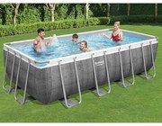 Power Steel Set Piscina Rettangolare 488x244x122 cm Bestway