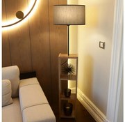 Lampada da terra AYD 1xE27/40W/230V marrone/grigio