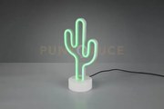 Cactus lampada da tavolo led verde h. 30cm smd, 1,5w · 1x 10lm