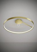 Anello lampada da soffitto oro spazzolato diam.78cm 2700k 2761lm 47w
