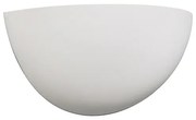 Applique moderna in gesso bianco a semicerchio - Britt