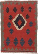 Kilim Tappeto 110 x 150 (Iran) Tessuto A Mano