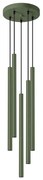 Sollux SL.1522 - Lampadario a sospensione con filo PASTELO 5xG9/8W/230V verde