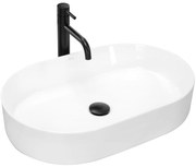 Lavabo da appoggio in ceramica Rea Nadia 60