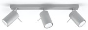 Lampada da soffitto grigia, lunghezza 45 cm Etna - Sollux