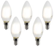 Set di 5 Lampadine LED Smart E14 C35 Opache 4.2W 470 lm 2700-6500K