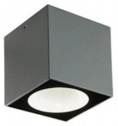 Punto Luce Da Esterno Moderno Lula Alluminio E Vetro Grigio Led 6W 4000K