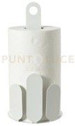 Porta rotoli da cucina park bianco marmo