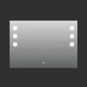 Specchio con illuminazione integrata bagno rettangolare L 120 x H 70 x P 2.5 cm