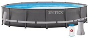 Intex 26720 Piscina Rotonda Fuoriterra, Grigio, 427X107 cm