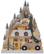 Decorazione natalizia LED 10xLED/2xAA beige