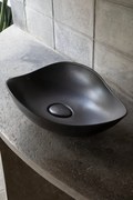 Lavabo da appoggio ROCA irregolare in ceramica nero