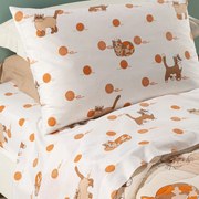 Lenzuola Gattini    in Cotone Caleffi Kids