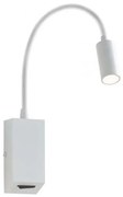 Redo 01-1193 - LED Lampada flessibile piccola HELLO LED/3W/230V bianco