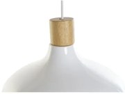 Lampadario DKD Home Decor Bianco Marrone Metallo Pino 50 W 35,5 x 35,5 x 21 cm