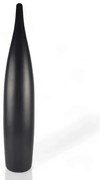 Vaso in ceramica 70 cm, nero opaco