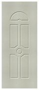 Pannello per porta d'ingresso P087 pellicolato pvc grigio L 92  x H 210.5 cm, Sp 6 mm apertura reversibile