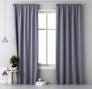 Tenda decorativa in grigio scuro 140 x 250 cm