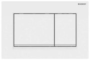 Placca di comando Geberit Sigma30 bianco lucido con inserto bianco opaco