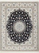 Nain Tappeto persiano 200 x 160 Blu (Iran) Annodato A Mano