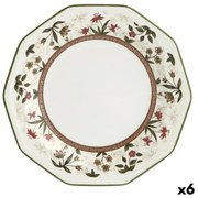 Piatto per Dolce Queen´s By Churchill Assam Floreale Ceramica servizio di piatti Ø 20,5 cm (6 Unità)