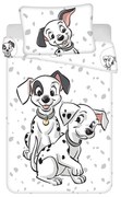 Set copripiumino e federa da bambini bianco in cotone per culla 100x135 cm 101 Dalmatians – Jerry Fabrics