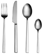 Posate color argento opaco in acciaio 16 pz – Bitz