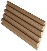 Pannello da parete 3D Set da 3,71m² Colore Legno naturale - Lotto di 8 pezzi - TATIANA