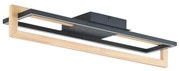 Lindby - Holamu LED Plafoniera L86 Nero/Legno Lindby