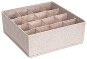 Organizzatore per cassetti beige con 16 scomparti Cassetto - Bigso Box of Sweden