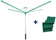 Stendino da giardino argentato 60 m Linomatic 600 Deluxe Cover – LEIFHEIT