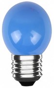 Lampadina Led E27 G45 a sfera 3W Azzurra LedLedITALIA