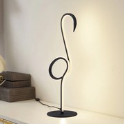 Lampada da tavolo LED Lindby Pajaro, 49,5 cm, nero, alluminio