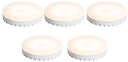 Set di 5 lampadine LED GX53 dimmerabili 7W 750 lm 3000K