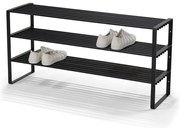 Scarpiera nera in metallo 100x48,5x29 cm Rex – Spinder Design