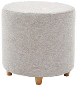Pouf KIMA Ø 40 cm crema/grigio