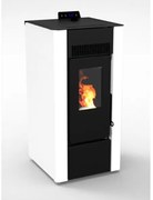 Stufa A Pellet Ad Aria Ventilata 6 KW Efesto Bianca C-Line