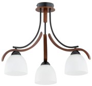 Lampadario a plafone BAFIA 3xE27/15W/230V marrone