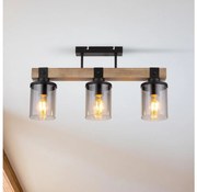 Brilagi - Plafoniera VISTA 3xE27/60W/230V rovere