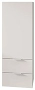 Colonna bagno sospesa 110 cm bianco opaco con anta e cassetti Matisse