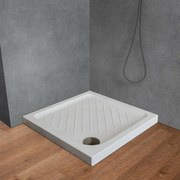 Piatto doccia 75x75 quadrato in ceramica bianco Dolomite Gemma