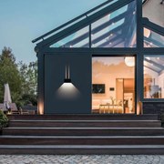 Applique LED garage marbella grigio IP65, con regolazione di temperatura 810 lumen, BOTLIGHTING